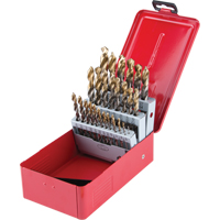Jeu de forets courts, 29 morceaux, Acier rapide Absolute Business Supply