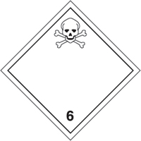 TDG Shipping Labels, Class 6.1, Toxic Substances, Paper Absolute Business Supply