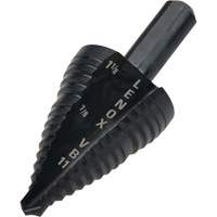 #11 Step Drill Bit, 7/8" - 1-1/8" , 1/4" Increments, High Speed Steel Absolute Business Supply