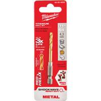Foret Shockwave, 11/64", Titane, Cannelure 1-3/32", Pointe de 135° Absolute Business Supply