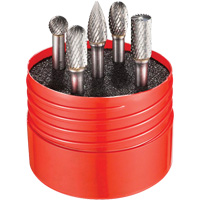 Double Cut Rotary Burr Set, 5 Pieces Absolute Business Supply