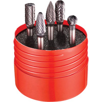 Double Cut Rotary Burr Set, 5 Pieces Absolute Business Supply