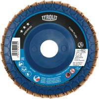Twin Flap Disc, 4-1/2" x 7/8", Type 27, 40 Grit, Ceramic/Zirconia Alumina Absolute Business Supply