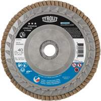 Long Life C-Trim Flap Disc, 4-1/2" x 5/8"-11, Type 27, 40 Grit, Zirconia Alumina Absolute Business Supply