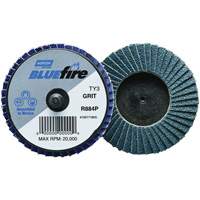 Mini disques &agrave; lamelles BlueFire R884P, 2" x Type 27, Grain 40, Alumine de zirconium Absolute Business Supply