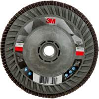 Disque &agrave; lamelles &agrave; changement rapide 769F, 5" x 5/8"-11, Type 27, Grain 120+, C&eacute;ramique Absolute Business Supply
