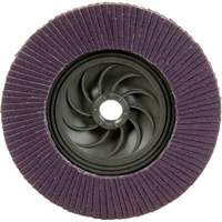Disque &agrave; lamelles &agrave; changement rapide 769F, 5" x 5/8"-11, Type 27, Grain 120+, C&eacute;ramique Absolute Business Supply