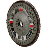 Disque &agrave; lamelles &agrave; changement rapide 769F, 5" x 5/8"-11, Type 29, Grain 120+, C&eacute;ramique Absolute Business Supply