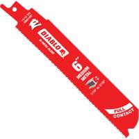 Lame de scie alternative de s&eacute;rie moyenne pour le m&eacute;tal, Bim&eacute;tal, 14-18 Dents par pouce, 6" lo x 1" la Absolute Business Supply