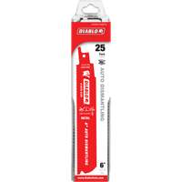 Lame de scie alternative autod&eacute;montage, Bim&eacute;tal, 14-18 Dents par pouce, 6" lo x 1" la Absolute Business Supply