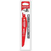 Lame de scie alternative pour la d&eacute;molition et les m&eacute;taux &eacute;pais, Bim&eacute;tal, 8-10 Dents par pouce, 6" lo Absolute Business Supply