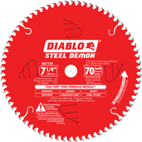 Lame de scie &agrave; d&eacute;couper Steel Demon, 7-1/4", 70 dents, Pour M&eacute;tal Absolute Business Supply