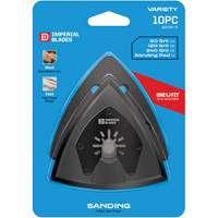 Patin de ponçage triangulaire pour outil oscillant et assortiment de papiers abrasifs One Fit Absolute Business Supply
