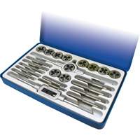 Jeu de tarauds et fili&egrave;res m&eacute;triques en alliage, 24 Morcea Absolute Business Supply