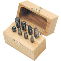 Jeu de fraises au carbure CBK-8 dans un coffret en bois, 8 morcea Absolute Business Supply
