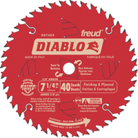 Lames de scie pour entrepreneur - Lames de scie finition, 7-1/4", 40 dents, Pour Bois Absolute Business Supply
