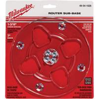 Clear 7" Diameter 1-3/16" Center Hole Sub-Base Absolute Business Supply