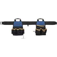 Combin&eacute;s de ceinture &agrave; outils &agrave; 20 pochettes, Polyester, Noir Absolute Business Supply