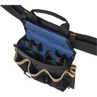 Combin&eacute;s de ceinture &agrave; outils &agrave; 20 pochettes, Polyester, Noir Absolute Business Supply