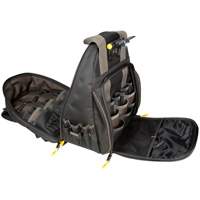 Sacs &agrave; dos pour outils Techgear &agrave; 53 pochettes, 16" lo x 13-1/4" la, Noir, Polyester Absolute Business Supply