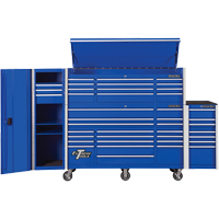 Armoire lat&eacute;rale s&eacute;rie RX, 3 tiroirs, 19" la x 25" p x 61" h, Bleu Absolute Business Supply