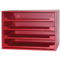 R&acirc;telier avec compartiments, 15" P x 21" la x 15" h, Rouge Absolute Business Supply