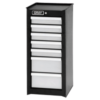 Armoire compl&eacute;mentaire, 7 tiroirs, 14-3/4" la x 18" p x 33,34" h, Noir Absolute Business Supply