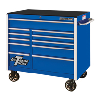 Armoire roulante pour outils s&eacute;rie RX, 11 tiroirs, 41-1/2" la x 25-1/2" p x 40-1/2" h, Bleu Absolute Business Supply