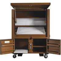 Field Office Jobsite Box, 33" W x 63" D x 80" H, Steel, Red Absolute Business Supply