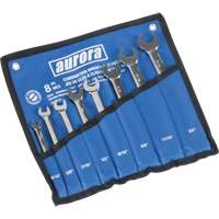 Fixed Head Wrench Set, Combination, 8 Pieces, Imperial Absolute Business Supply