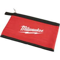 &eacute;tui avec fermeture &agrave; glissi&egrave;re, Toile, 1 pochettes, Noir/Rouge Absolute Business Supply