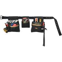 Ceinture &agrave; outils combin&eacute;e de luxe, Polyester, Noir Absolute Business Supply