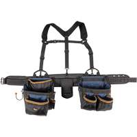 Ceinture &agrave; outils de luxe, Polyester, Noir Absolute Business Supply