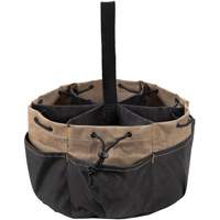 Sac &agrave; outils BUCKETBAG, Polyester, 18 pochettes, Noir Absolute Business Supply