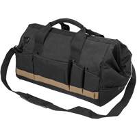 Sac &agrave; outils MEGAMOUTH, Polyester, 25 pochettes, Noir Absolute Business Supply