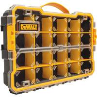 Organisateur avec compartiments PRO, 11" la x 17-5/8" p x 2-7/8" h, Noir/Jaune Absolute Business Supply