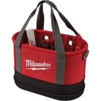 Sac ovale a&eacute;rien utilitaire, Nylon balistique, 14 pochettes, Noir/Rouge Absolute Business Supply