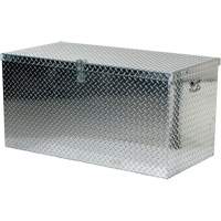 Boîte &agrave; outils portative en t&ocirc;le larm&eacute;e d'aluminium, 25-1/16" P x 49-1/4" la x 24" h, Argent Absolute Business Supply