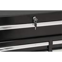 Chariot &agrave; outils industriel, 11 tiroirs, 41" la x 18-3/4" p x 39-1/3" h, Noir Absolute Business Supply