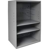 Armoire d'entreposage de produits abrasifs avec panneau perfor&eacute;, Acier, 19-7/8" x 14-1/4" x 32-3/4", Gris Absolute Business Supply