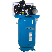Compresseurs d'air s&eacute;rie industrielle - Compresseurs horizontaux - Deux &eacute;tages, 66,6 gal. (80 gal. US) Absolute Business Supply