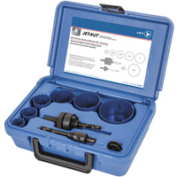 Coffret de scies-cloches haut de gamme pour &eacute;lectriciens, 8 morcea Absolute Business Supply