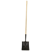Pelle &agrave; bout carr&eacute;, Bois, Lame Acier durci, Manche en Droit, Longueur 49-1/2" Absolute Business Supply