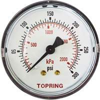 Manom&egrave;tre de rechange,  2", 0 - 175 psi, Fixation arri&egrave;re, Analogique Absolute Business Supply