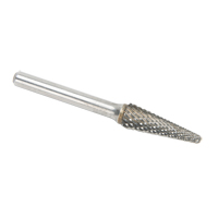 CLEVELAND Solid Carbide Burrs - Taper Shape Radius End 14°, 1/4" Shank Absolute Business Supply