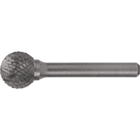 CLEVELAND Solid Carbide Burrs - Ball Shape, 1/8" Dia., 1/8" Shank Absolute Business Supply