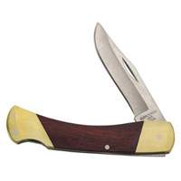 Sportsman Knife with Curved Handle, 2-5/8" Blade, Stainless Steel Blade, Wood Handle Absolute Business Supply