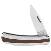Pocket Knife with Drop Point Blade, 2-1/4" Blade, Stainless Steel Blade, Stainless Steel Handle Absolute Business Supply