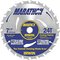 Lames de scie pour entrepreneur - Lames de scie Marathon, 7-1/4", 24 dents Absolute Business Supply