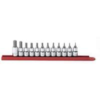 Jeu de douilles SAE, Hexagonale, Prise 3/8", 12 mrcx Absolute Business Supply
